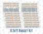 Kit 0300 - Budget - For 8.5x11 Planners | Notebooks - October - Autumn Stroll