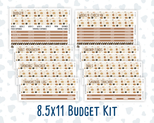 Kit 0303 - Budget - For 8.5x11 Planners | Notebooks - November - Into The Woods