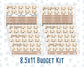 Kit 0303 - Budget - For 8.5x11 Planners | Notebooks - November - Into The Woods