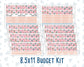 Kit 0270 - Budget - For 8.5x11 Planners | Notebooks - June - Beachside Bliss