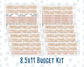 Kit 0301 - Budget - For 8.5x11 Planners | Notebooks - November - Sunday Comfort