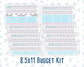 Kit 0262 - Budget - For 8.5x11 Planners | Notebooks - April - Spring Puffs
