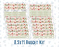 Kit 0308 - Budget - For 8.5x11 Planners | Notebooks - December - Knit & Holly
