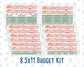 Kit 0306 - Budget - For 8.5x11 Planners | Notebooks - December - Jolly Mischief