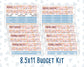 Kit 0305 - Budget - For 8.5x11 Planners | Notebooks - December - Sugarplum Parade