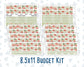 Kit 0295 - Budget - For 8.5x11 Planners | Notebooks - September - Apple Harvest