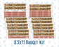 Kit 0302 - Budget - For 8.5x11 Planners | Notebooks - November - Thankful Season