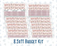Kit 0293 - Budget - For 8.5x11 Planners | Notebooks - September - Fleur de Provence