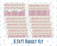Kit 0232 - Budget - For 8.5x11 Planners | Notebooks - September - Heirloom Garden