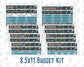 Kit 0304 - Budget - For 8.5x11 Planners | Notebooks - November - Autumn In Bloom