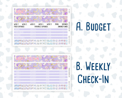 Kit 0252 - Budget - For 8.5x11 Planners | Notebooks - February - Tokyo Candy Cloud