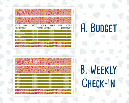 Kit 0240 - Budget - For 8.5x11 Planners | Notebooks - November - Cozy Thanksgiving