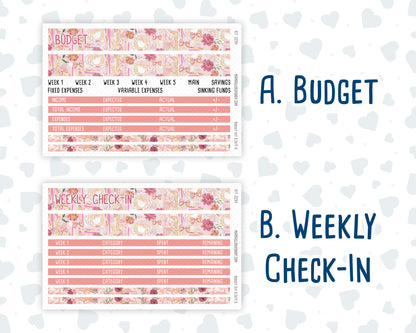 Kit 0294 - Budget - For 8.5x11 Planners | Notebooks - September - Rosy Reveria