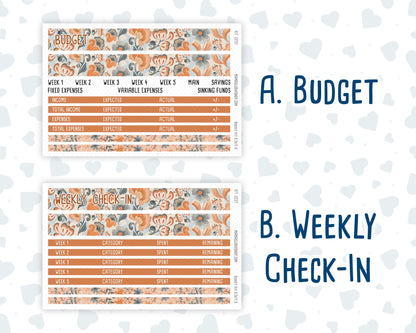 Kit 0237 - Budget - For 8.5x11 Planners | Notebooks - October - Forest Folk