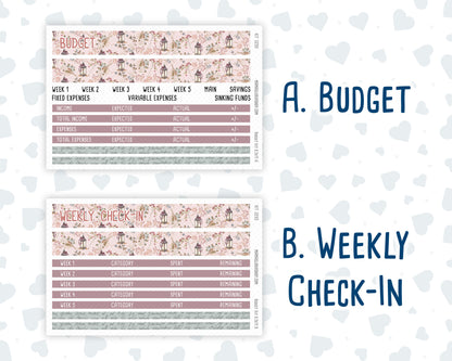 Kit 0293 - Budget - For 8.5x11 Planners | Notebooks - September - Fleur de Provence