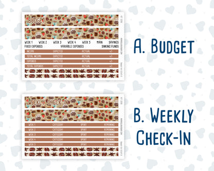 Kit 0296 - Budget - For 8.5x11 Planners | Notebooks - September - Coffee Break