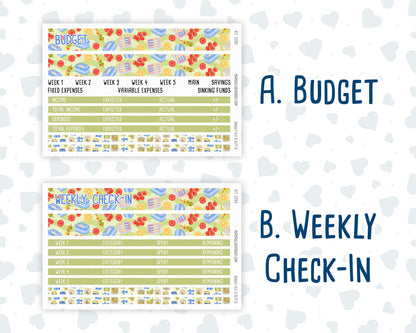 Kit 0269 - Budget - For 8.5x11 Planners | Notebooks - June - Dolce Mare