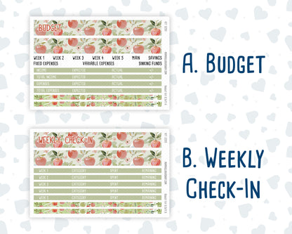 Kit 0295 - Budget - For 8.5x11 Planners | Notebooks - September - Apple Harvest