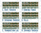 Kit 0242 - Budget - For 8.5x11 Planners | Notebooks - November - Cottage Autumn