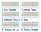 Kit 0261 - Budget - For 8.5x11 Planners | Notebooks - April - Llama Spring
