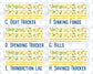 Kit 0227 - Budget - For 8.5x11 Planners | Notebooks - July - Lemon Grove