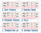 Kit 0297 - Budget - For 8.5x11 Planners | Notebooks - October - Pink Spell