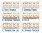 Kit 0303 - Budget - For 8.5x11 Planners | Notebooks - November - Into The Woods