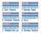 Kit 0268 - Budget - For 8.5x11 Planners | Notebooks - June - Sea Sweeties