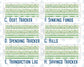 Kit 0256 - Budget - For 8.5x11 Planners | Notebooks - March - Froggy Luck