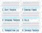 Kit 0262 - Budget - For 8.5x11 Planners | Notebooks - April - Spring Puffs