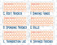 Kit 0228 - Budget - For 8.5x11 Planners | Notebooks - August - Just Peachy