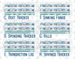 Kit 0247 - Budget - For 8.5x11 Planners | Notebooks - December - Snow Day Adventures