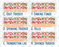 Kit 0271 - Budget - For 8.5x11 Planners | Notebooks - June - Strawberry Shore