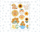 Kit 0277 - Clipart - For Planners | Notebooks | Journals - August - Sunflower Drama Club