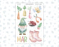 Kit 0259 - Clipart - For Planners | Notebooks | Journals - March - Spring Garden Chores