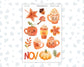 Kit 0241 - Clipart - For Planners | Notebooks | Journals - November - Pumpkin Latte