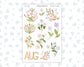 Kit 0280 - Clipart - For Planners | Notebooks | Journals - Half Past Six In August