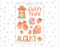 Kit 0228 - Clipart - For Planners | Notebooks | Journals - August - Just Peachy