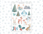 Kit 0251 - Clipart - For Planners | Notebooks | Journals - January - Pine & Paws
