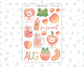 Kit 0278 - Clipart - For Planners | Notebooks | Journals - August - Oops, All Peaches