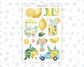 Kit 0227 - Clipart - For Planners | Notebooks | Journals - July - Lemon Grove