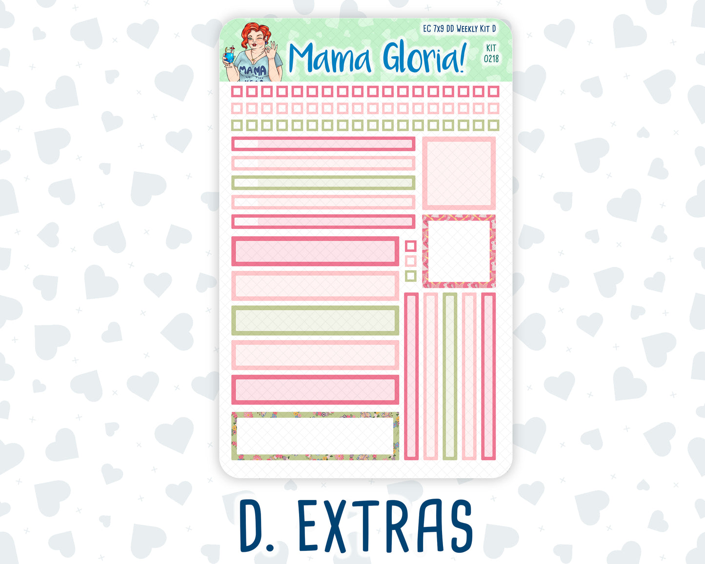 Kit 0218- 7x9 Daily Duo - Mother's Love- May- Planner