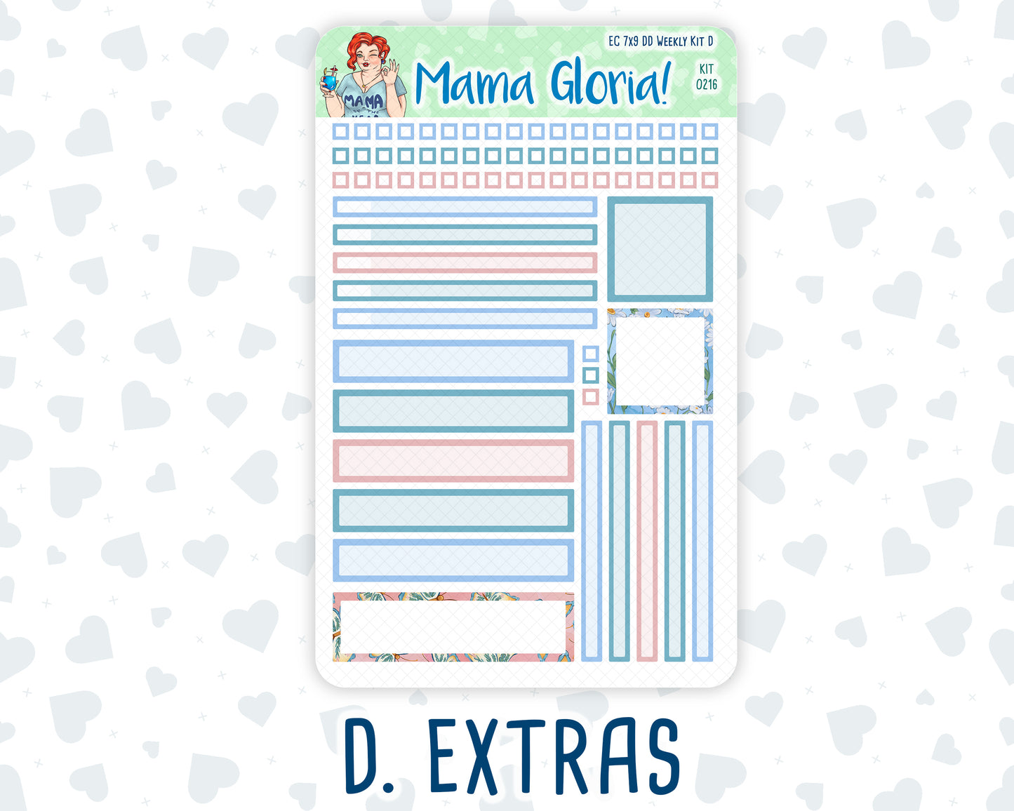 Kit 0216- 7x9 Daily Duo - Daisy Days- May- Planner