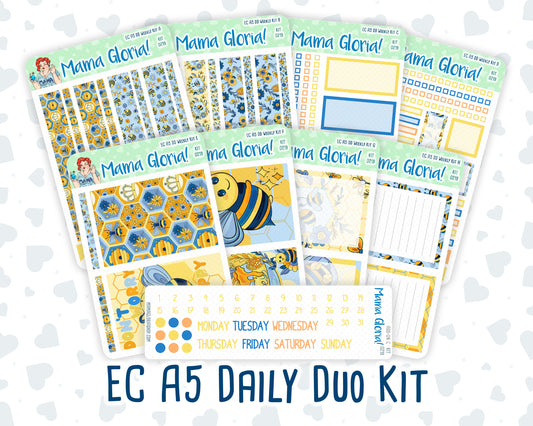 Kit 0219- A5 Daily Duo - Bee's Business -May -Planner