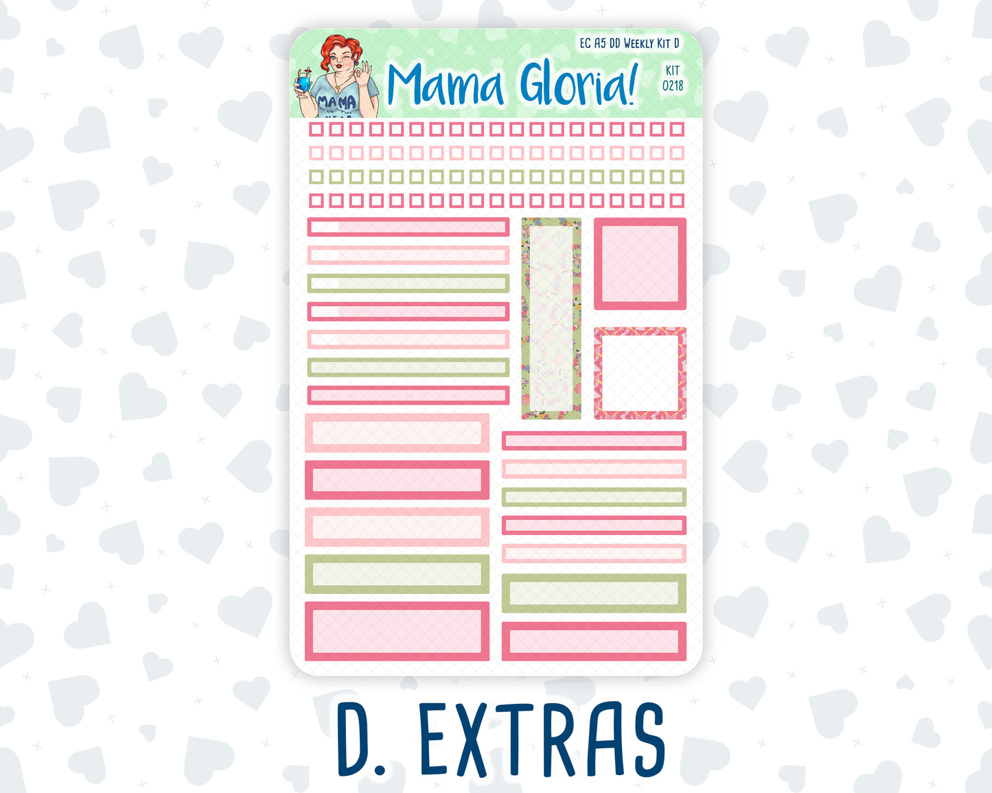 Kit 0218- A5 Daily Duo - Mother's Love -May -Planner