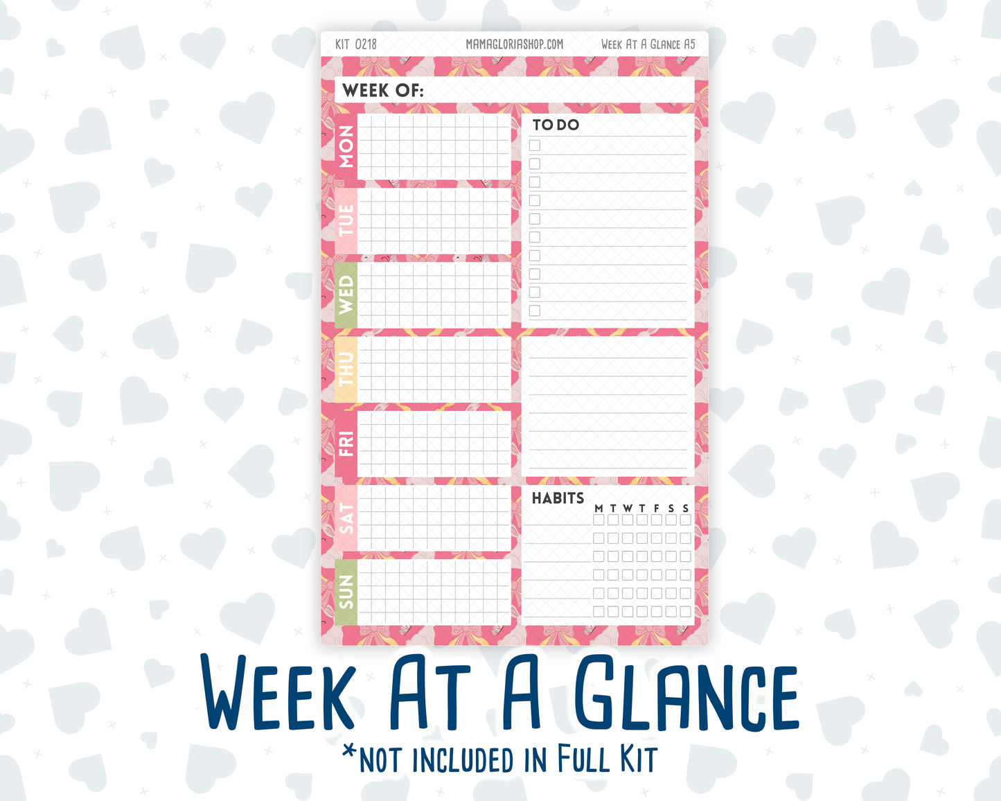 Kit 0218- A5 Daily Duo - Mother's Love -May -Planner