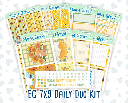 Kit 0277 - 7x9 - Daily Duo - Weekly Kit - August - Sunflower Drama Club