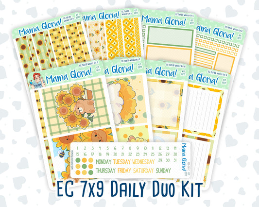 Kit 0277 - 7x9 - Daily Duo - Weekly Kit - August - Sunflower Drama Club