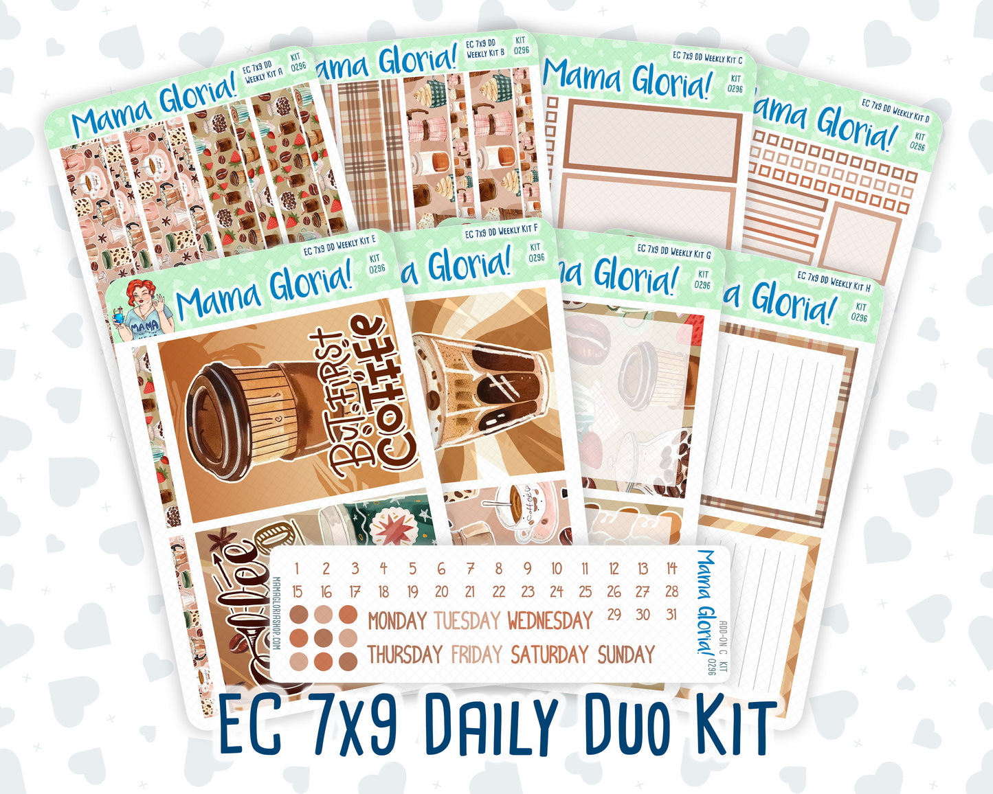 Kit 0296 - 7x9 - Daily Duo - Weekly Kit - September - Coffee Break