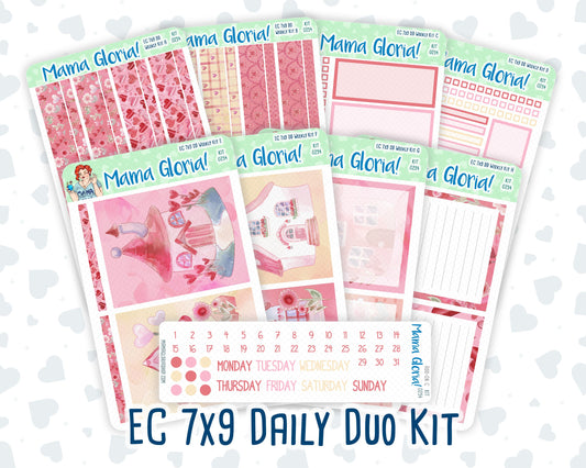 Kit 0254 - 7x9 - Daily Duo - Weekly Kit - February - Valentine Village